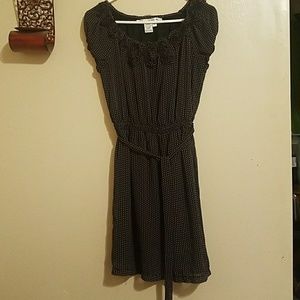 A beautiful dress polka dot and belt